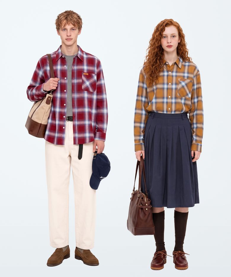 [남녀공용] Bain check shirts (4 COLOR)