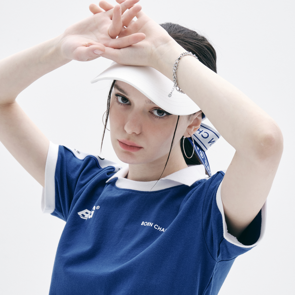 본챔스(BORN CHAMPS) BCG 반팔 원피스 CESBGTS07BL