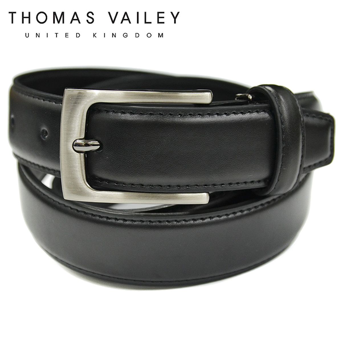 토마스 베일리(THOMAS VAILEY) 정장 수동 비조 벨트 볼륨 블랙