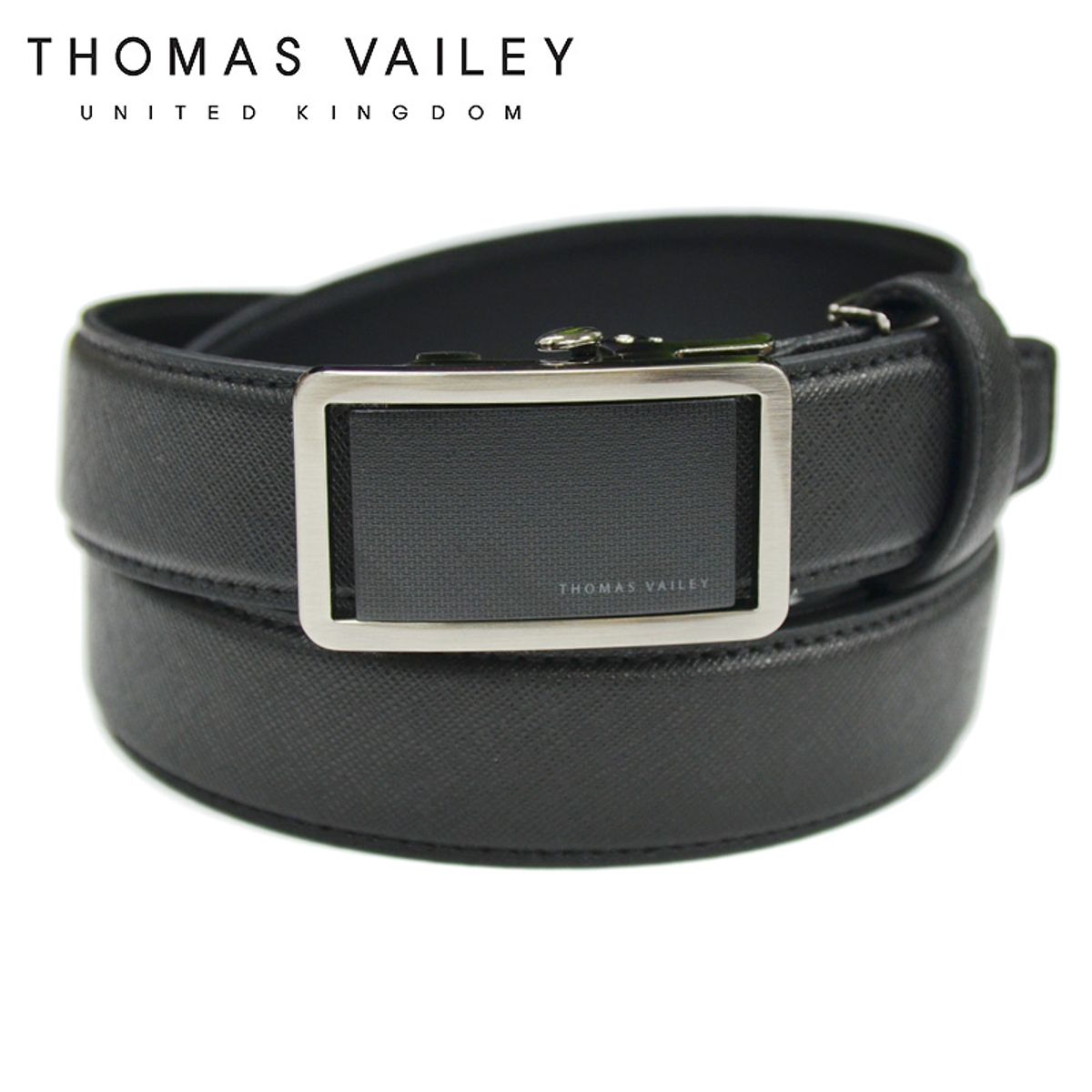 토마스 베일리(THOMAS VAILEY) 정장 사피아노 자동 벨트 패브릭 블랙
