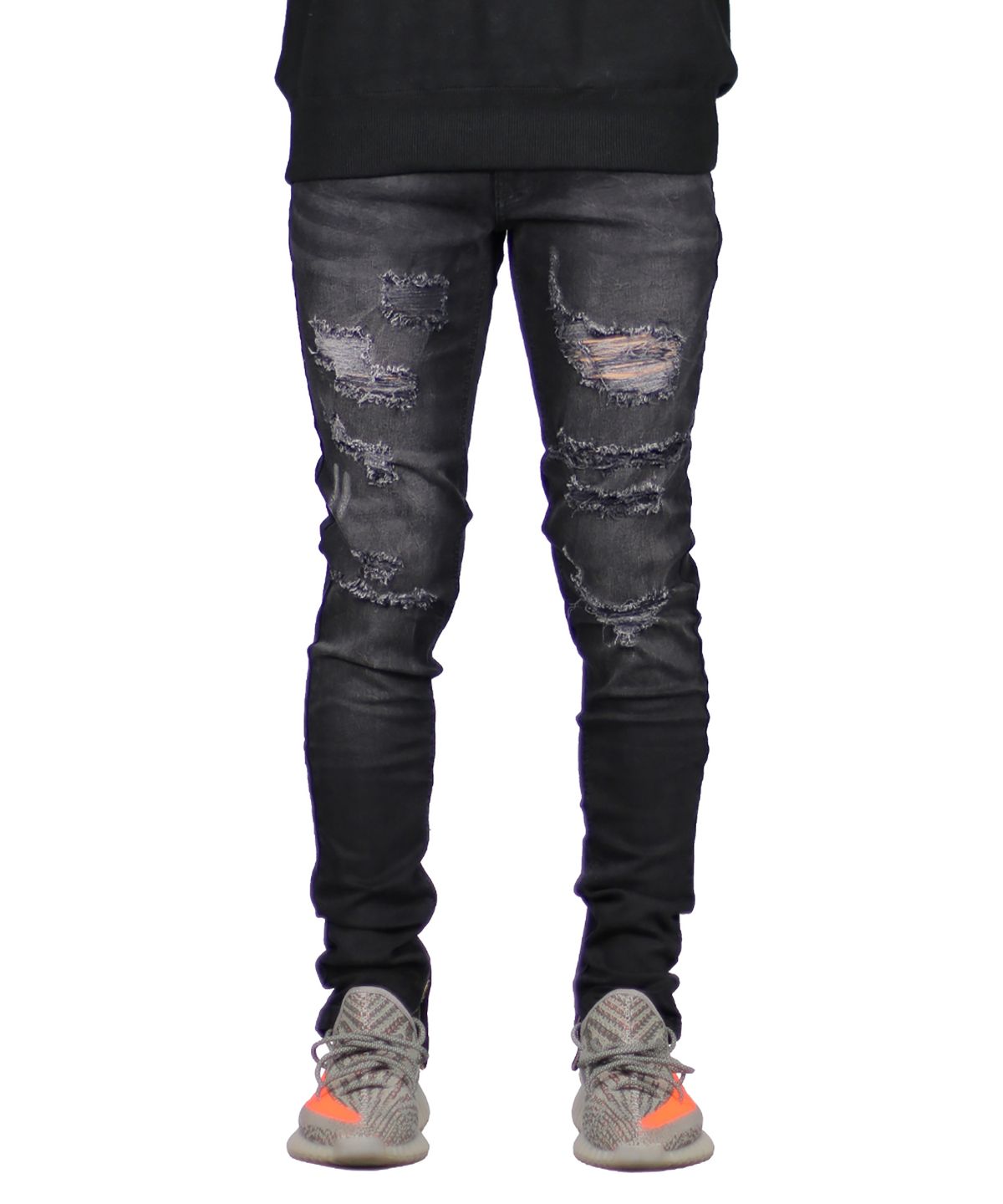 하이퍼 데님(HYPER DENIM) 블랙 가오 지퍼  진