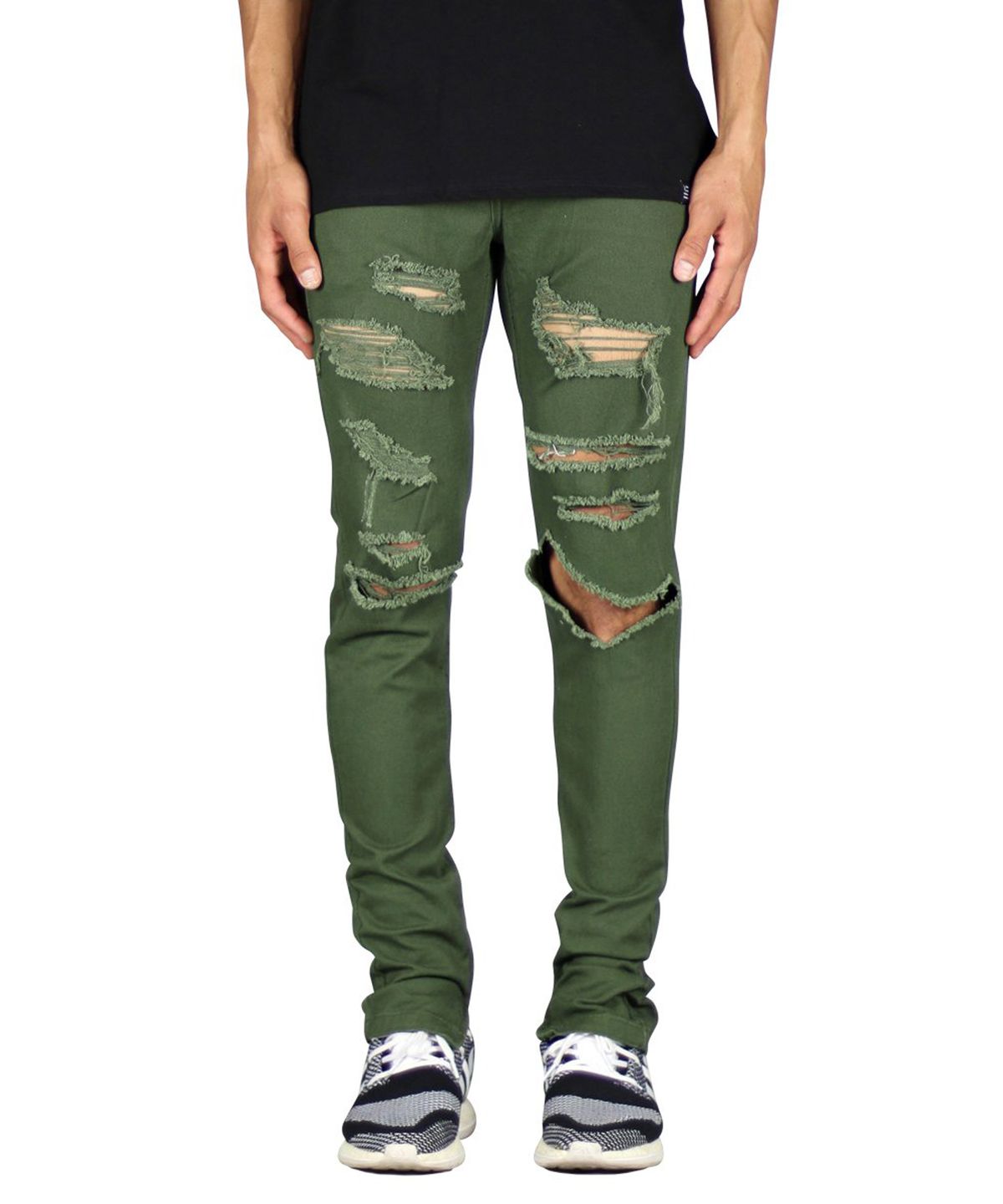 하이퍼 데님(HYPER DENIM) 올리브 아토 팬츠