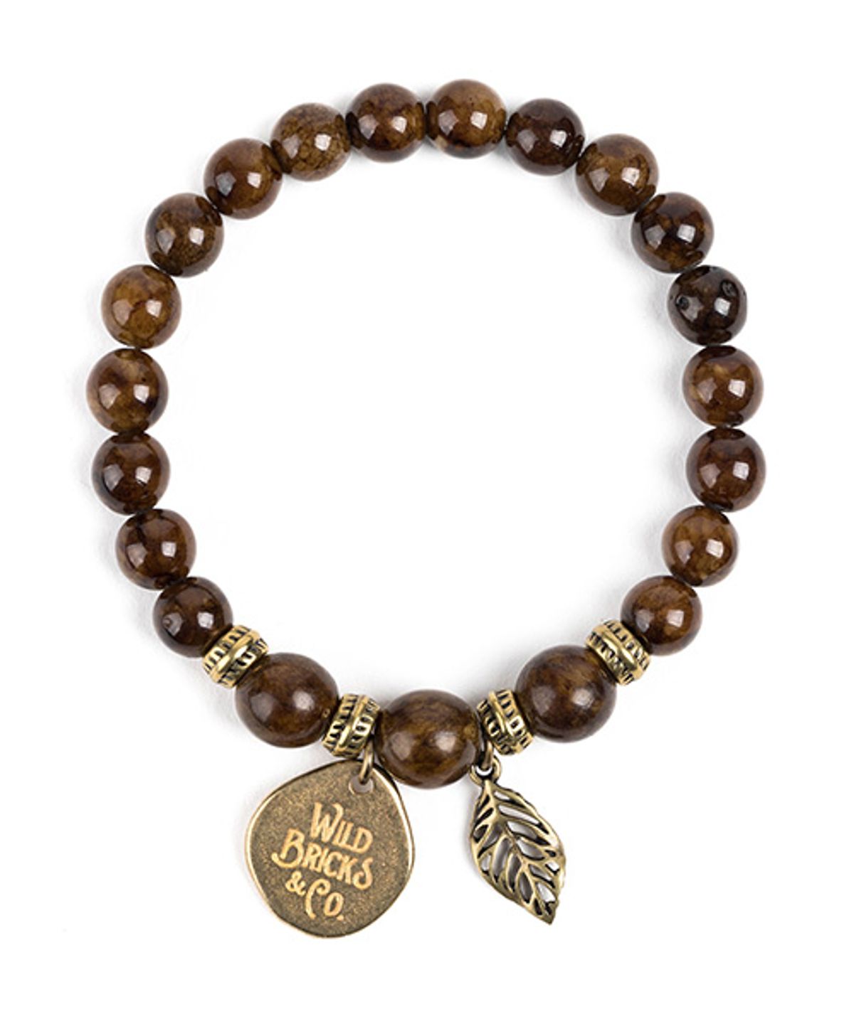 와일드 브릭스(WILD BRICKS) WB GEMSTONE BRACELET (brown)