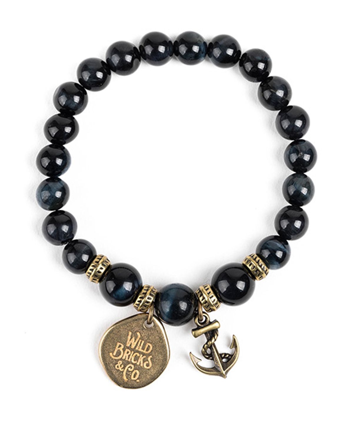 와일드 브릭스(WILD BRICKS) WB GEMSTONE BRACELET (navy)