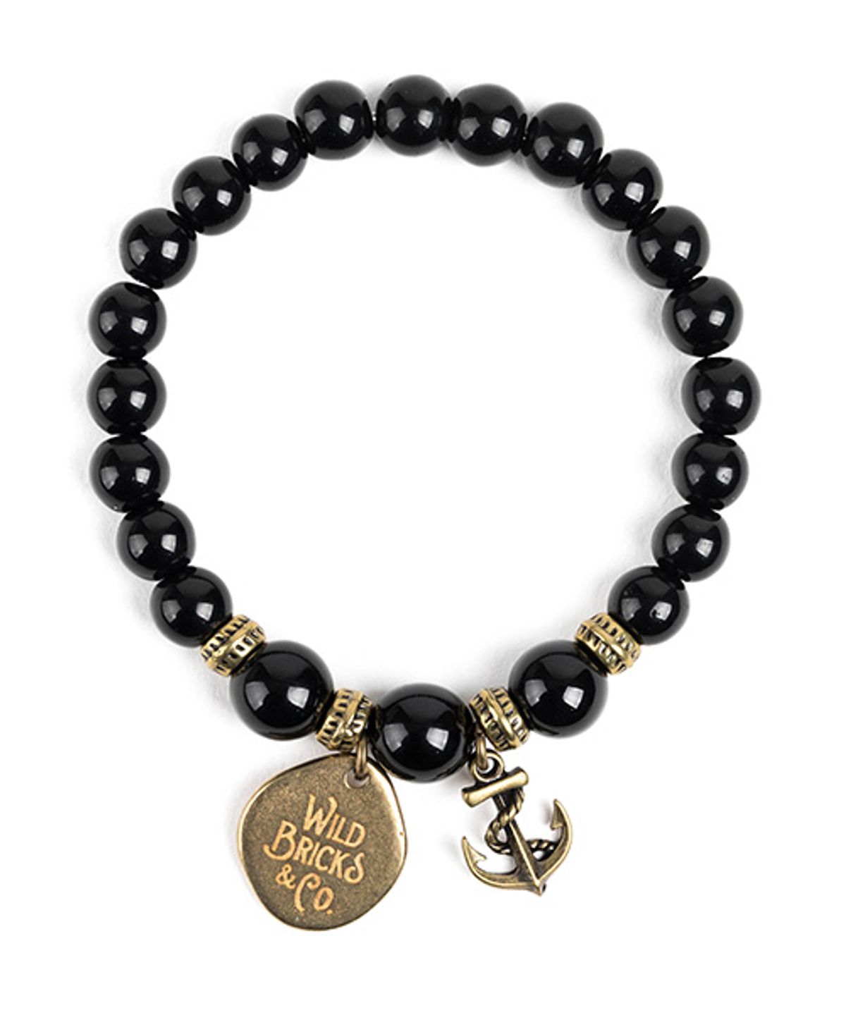 와일드 브릭스(WILD BRICKS) WB GEMSTONE BRACELET (black)