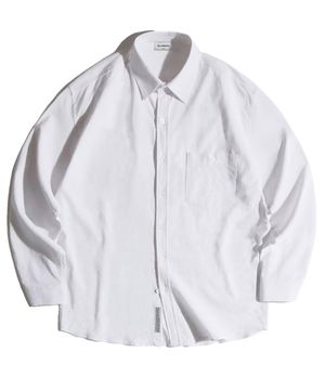 옵티멀 베이직 셔츠-화이트[린넨＆옥스포드 선택]