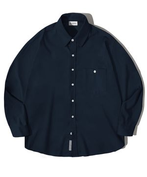 옵티멀 베이직 셔츠-네이비[린넨&옥스포드 선택]