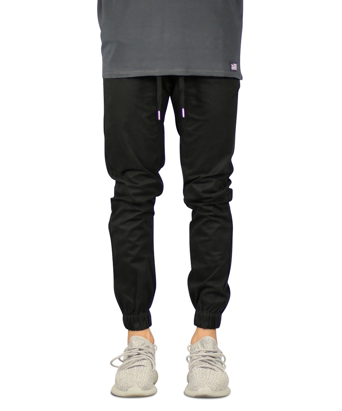 하이퍼 데님(HYPER DENIM) 블랙 드롭 크로치 조거