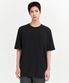 릴렉스 핏 크루 넥 티셔츠 [블랙]