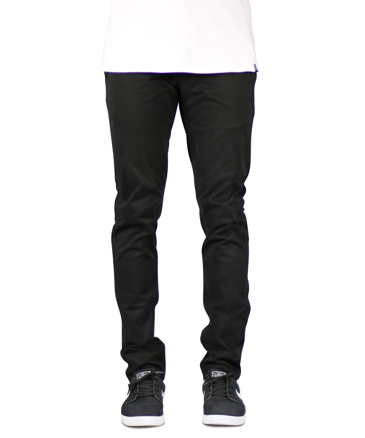 하이퍼 데님(HYPER DENIM) 블랙 스케이터 치노 팬츠