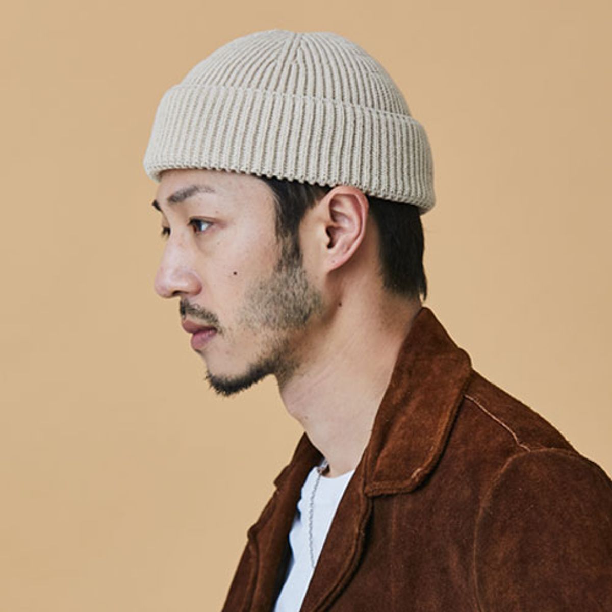 밀리어네어햇(MILLIONAIRE HATS) (cotton) watch cap [ IVORY ]