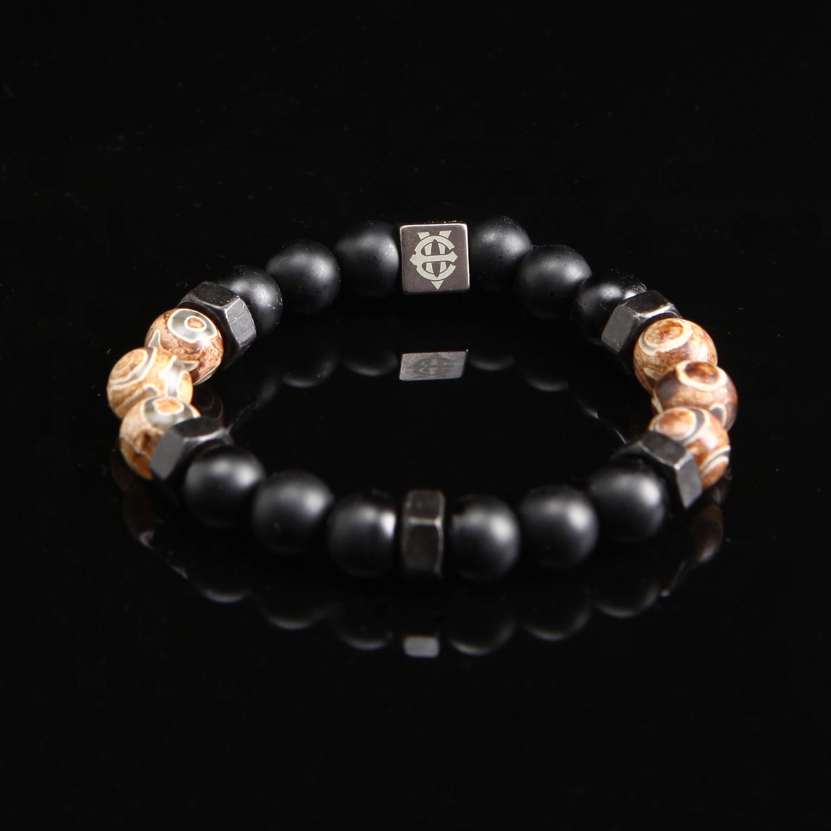 에잇볼륨(EIGHTVOLUME) EV Nut Bead Bracelet(Brown)