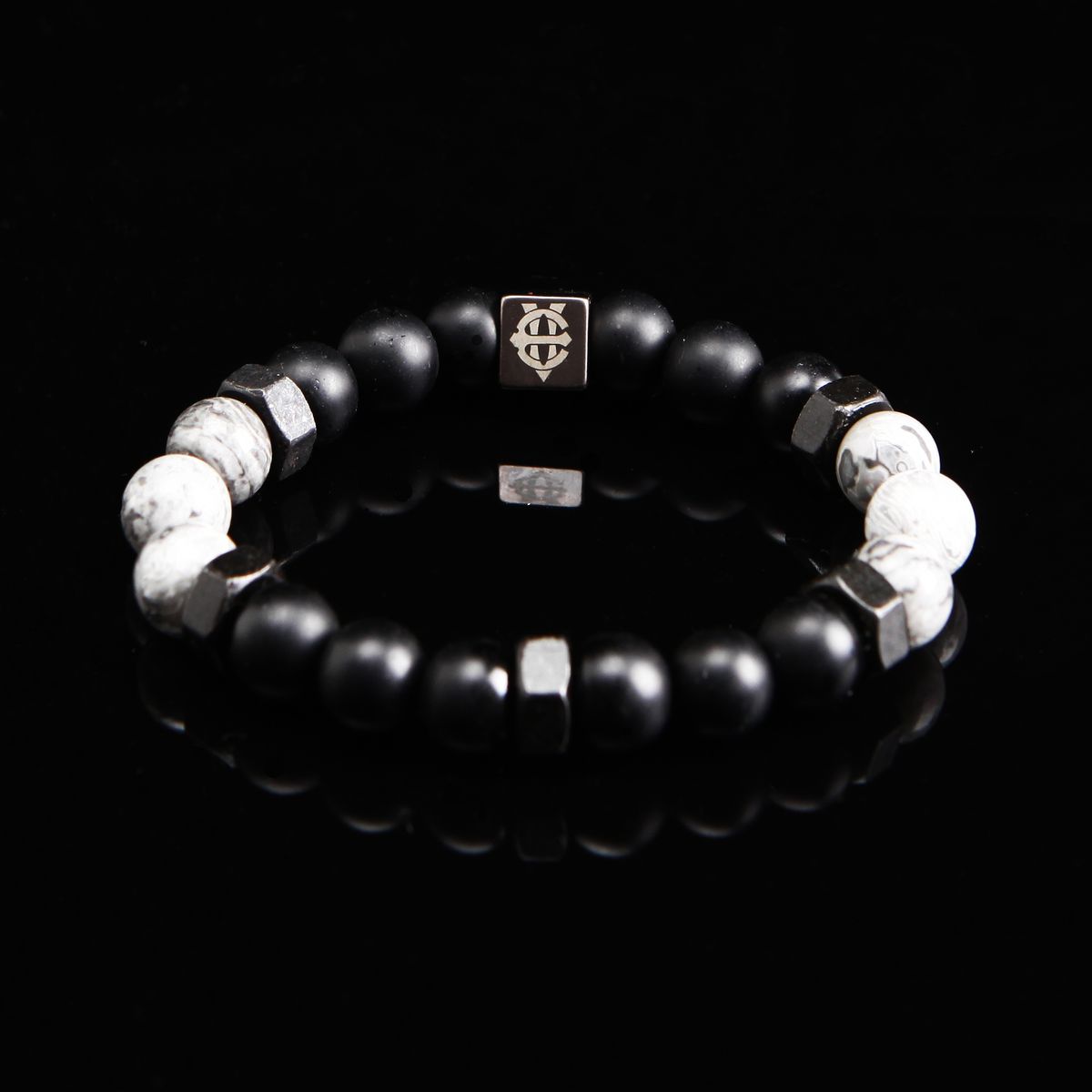에잇볼륨(EIGHTVOLUME) EV Nut Bead Bracelet(Gray)