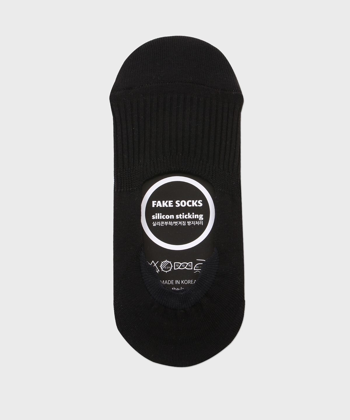 삭스더랭귀지(SOCKS THE LANGUAGE) 여성용 밴드 골지 덧신 (블랙)