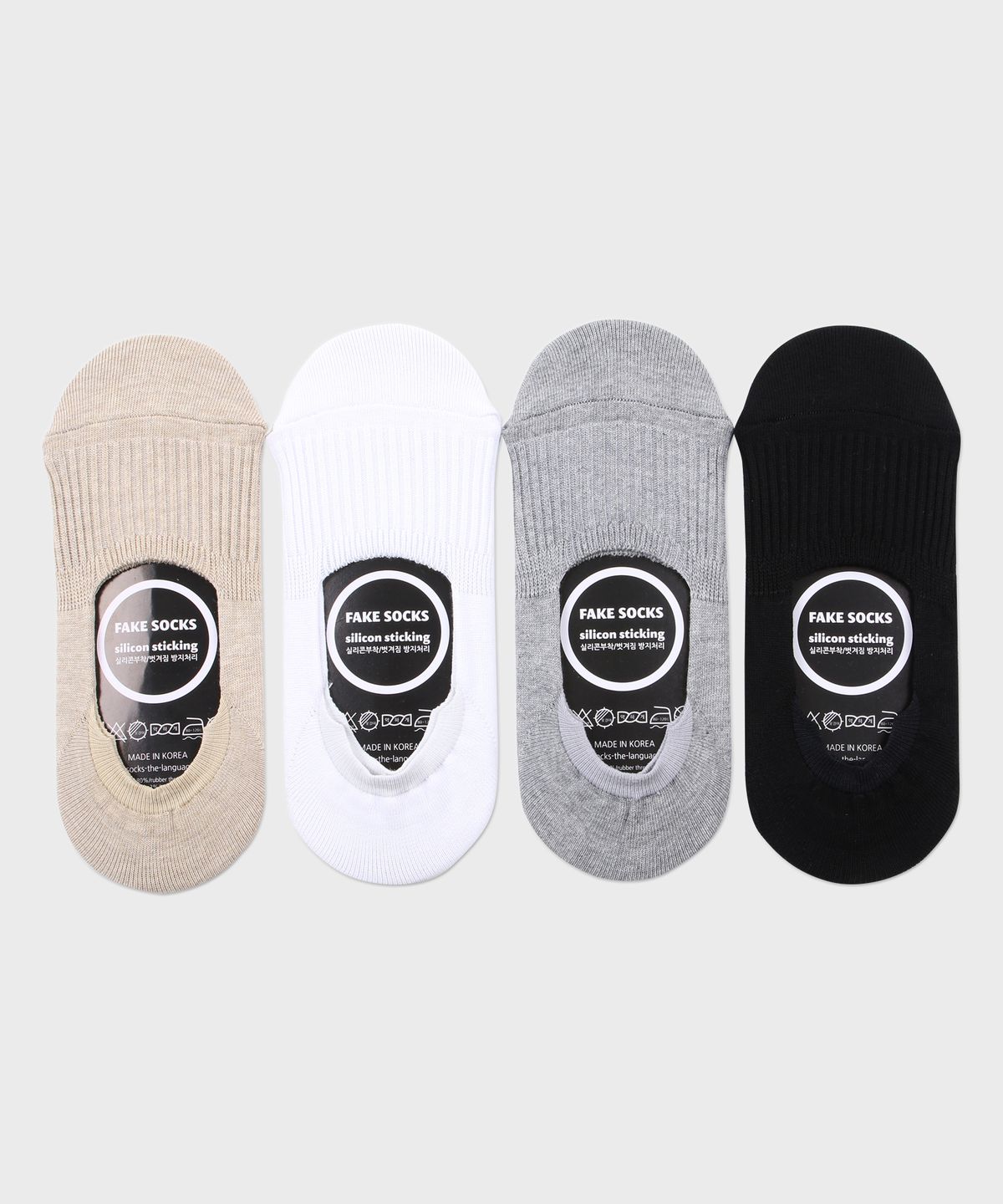 삭스더랭귀지(SOCKS THE LANGUAGE) 여성용 밴드 골지 덧신 4SET
