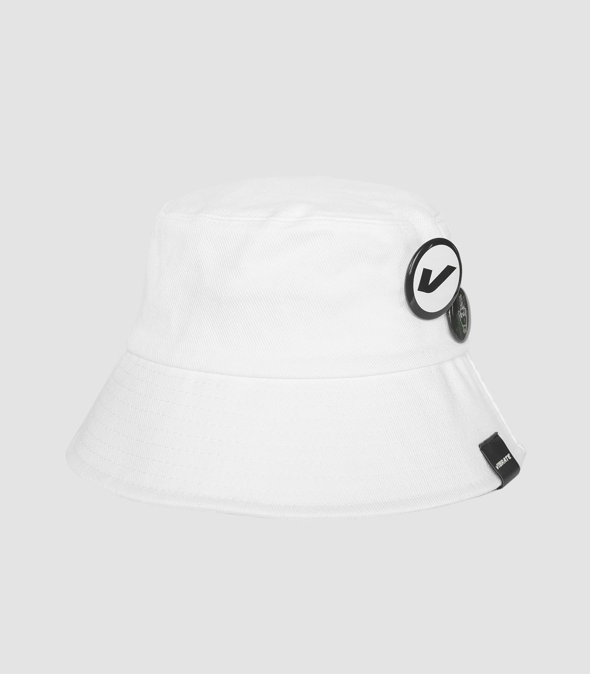 바이브레이트(VIBRATE) CIRCLE BUCKET HAT (white)