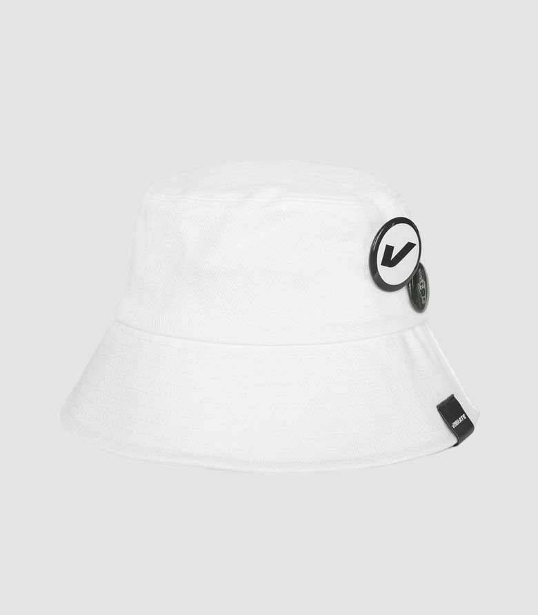 CIRCLE BUCKET HAT (white)