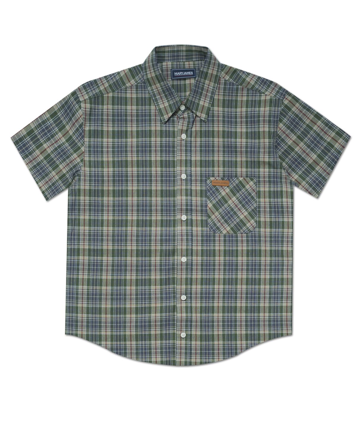 메리제임스(MARYJAMES) Elgar Half Shirt - Green