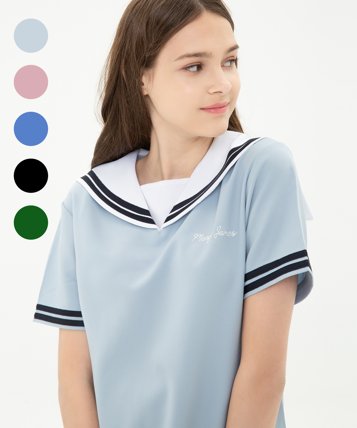 메리제임스(MARYJAMES) (W) Firstcake Half Shirts (5 COLOR)
