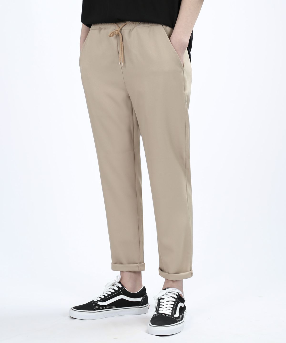 베리베인(VERYVAIN) STANDARD BANDING SLACKS (BEIGE)