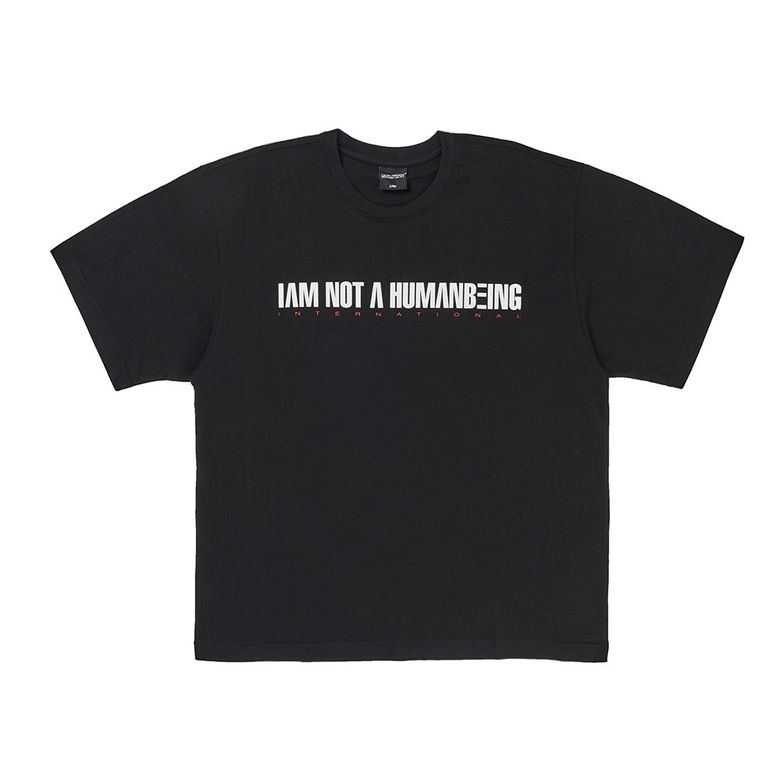 I AM NOT A HUMANBEING Short Sleeve T-Shirt - BLACK