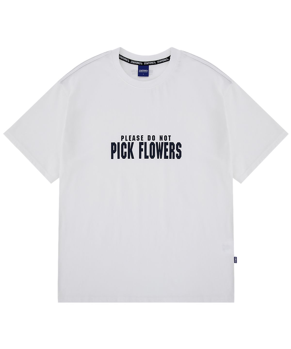 스텝온리(STAFFONLY) PICK FLOWER T-SHIRT (WHITE)