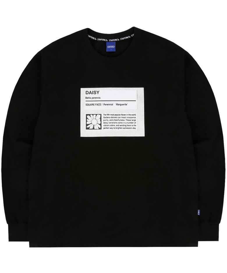 FLOWER SAMPLE LONG SLEEVE (BLACK)