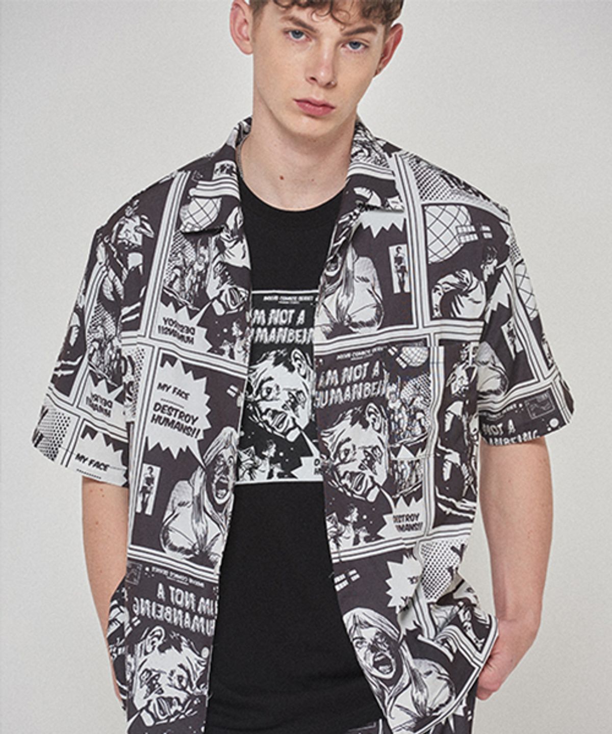 아임낫어휴먼비잉(I AM NOT A HUMAN BEING) Comics Boardshirts - WHITE