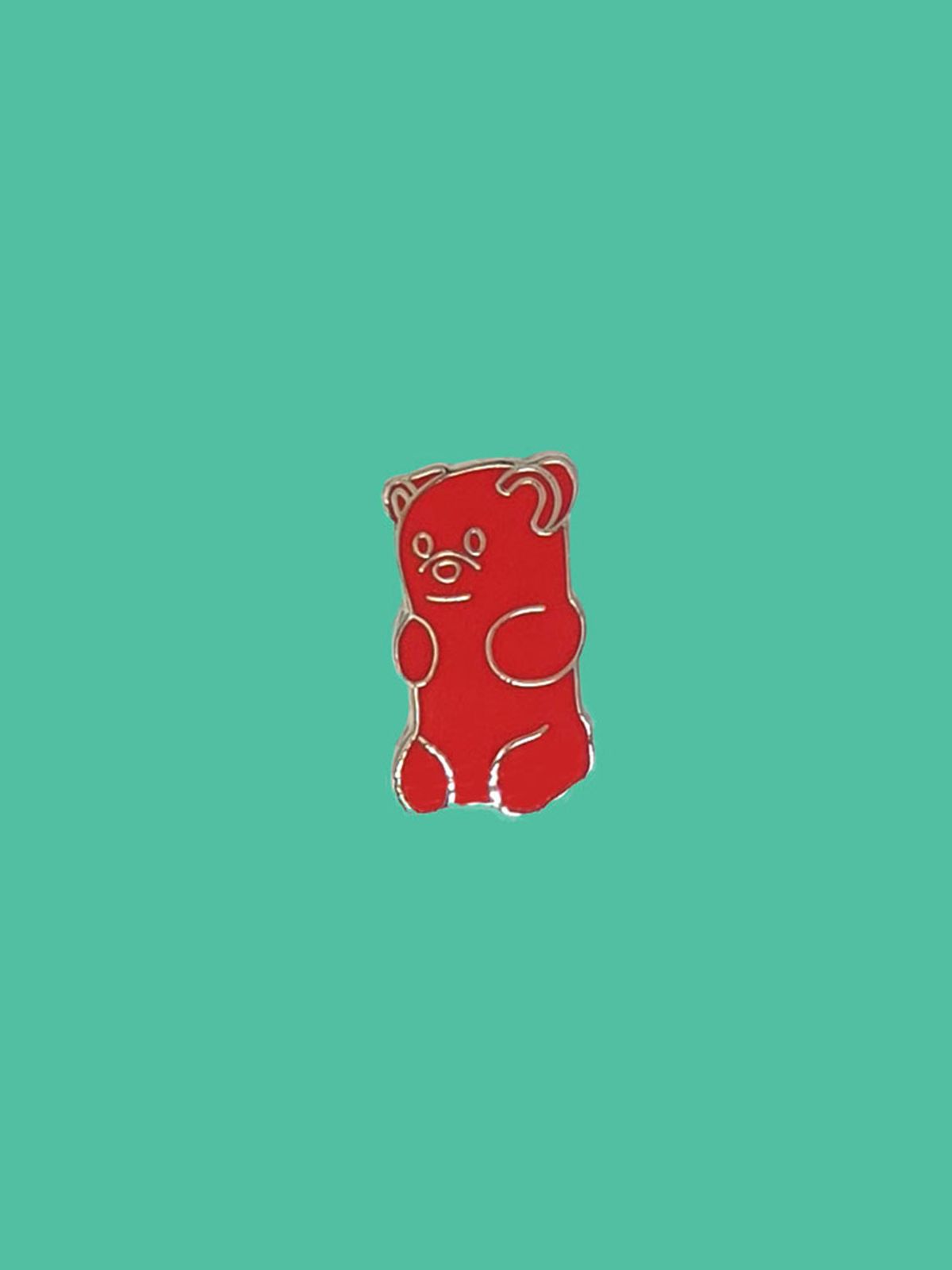 핀덱스(PINDEX) RED GUMMY-BEAR 핀 뱃지