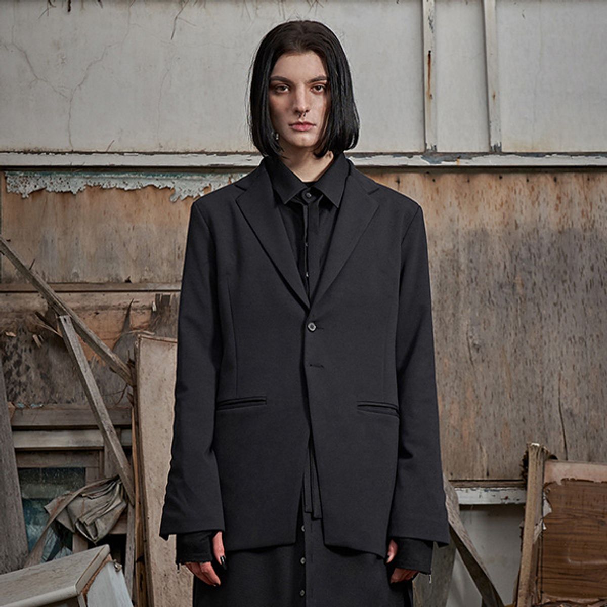 요크민스터(YORKMINSTER) darkness-005 two button jacket