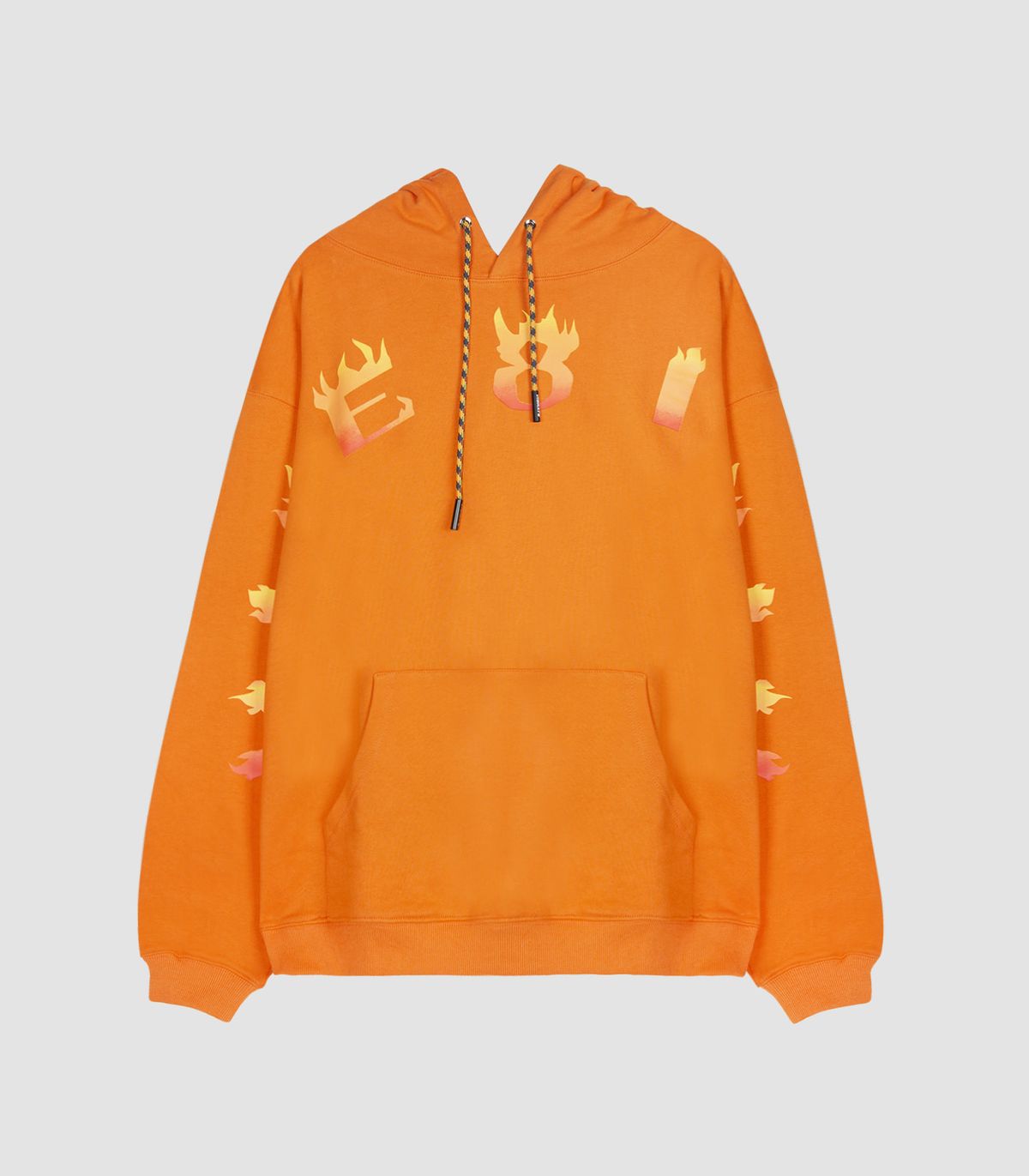 바이브레이트(VIBRATE) VIBE8IGHT ON CHEST HOODIE (ORANGE)