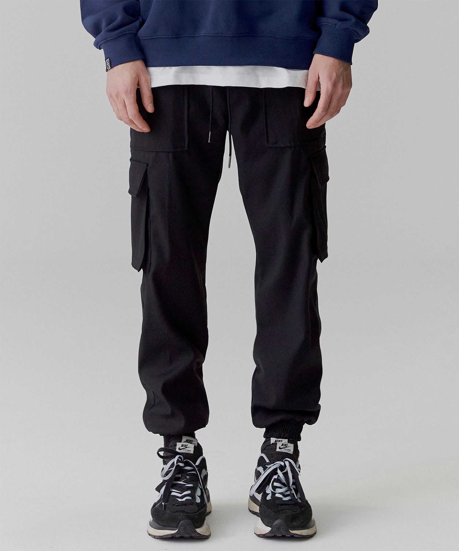 デニム・ジーパン NOT4NERD N4ND Cargo Jogger Pants Black PT001BK MUSINSA | NOT4NERD Cargo Jogger Slacks Pants - Black