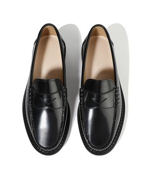 이중웰트 베이직솔 유광소가죽 페니로퍼 4010 [BLACK BOX]