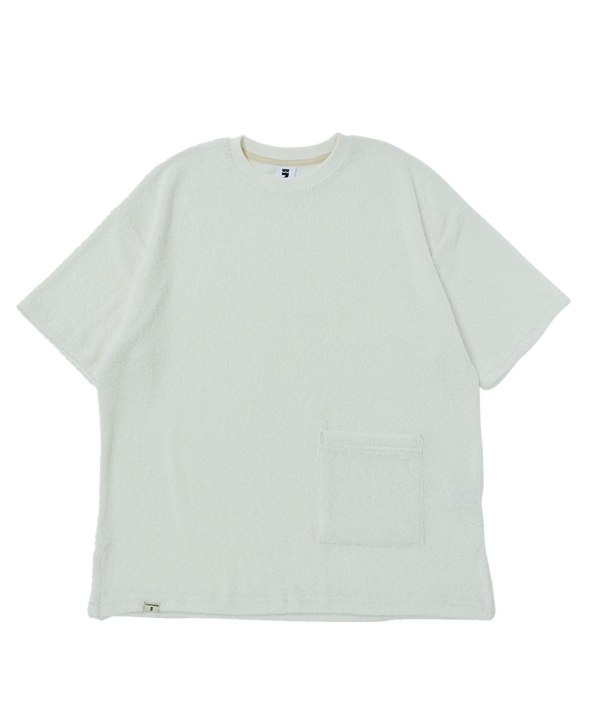 어낫띵(A NOTHING) SOFT TOWEL POCKET 1/2 TEE (Ivory)