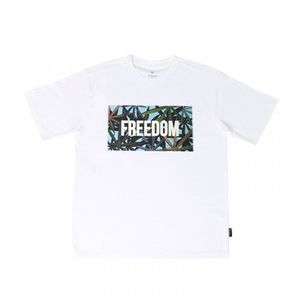 M17103 M. T-shirt. Weed SB White