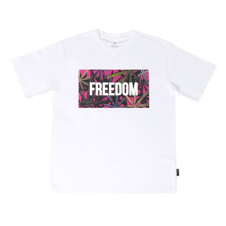 M17105 M. T-shirt. Weed PP White