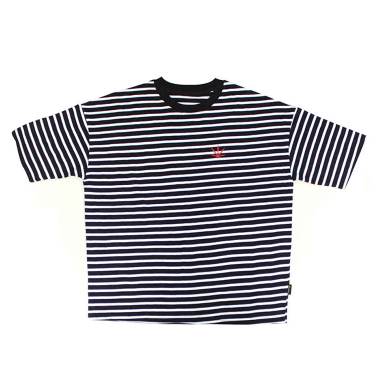 츄바스코(CHUBASCO) M17109 M. T-shirt. OF Stripe Black