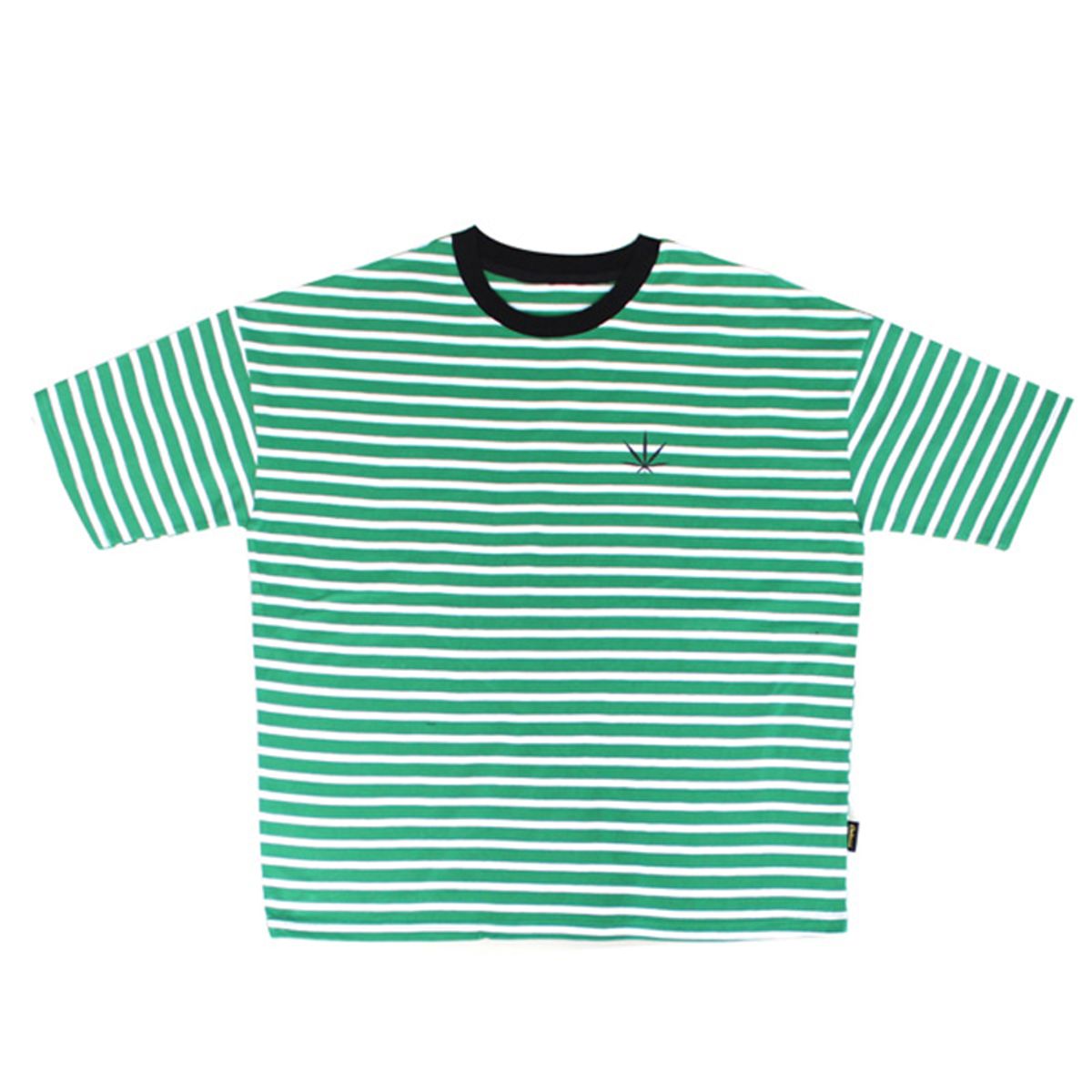 츄바스코(CHUBASCO) M17110 M. T-shirt. OF Stripe Green