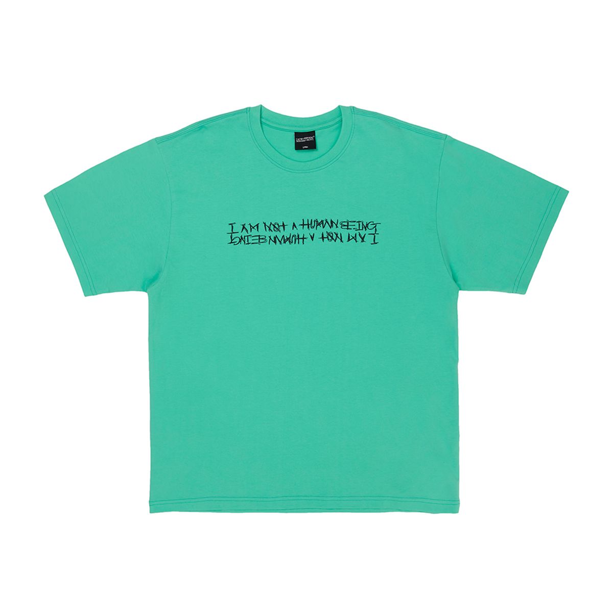 아임낫어휴먼비잉(I AM NOT A HUMAN BEING) BASIC LOGO TEE - MINT