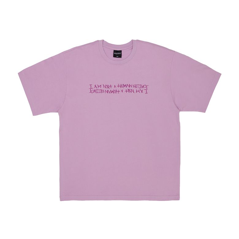 Basic Logo Short Sleeve T-Shirt - WHITE PURPLE