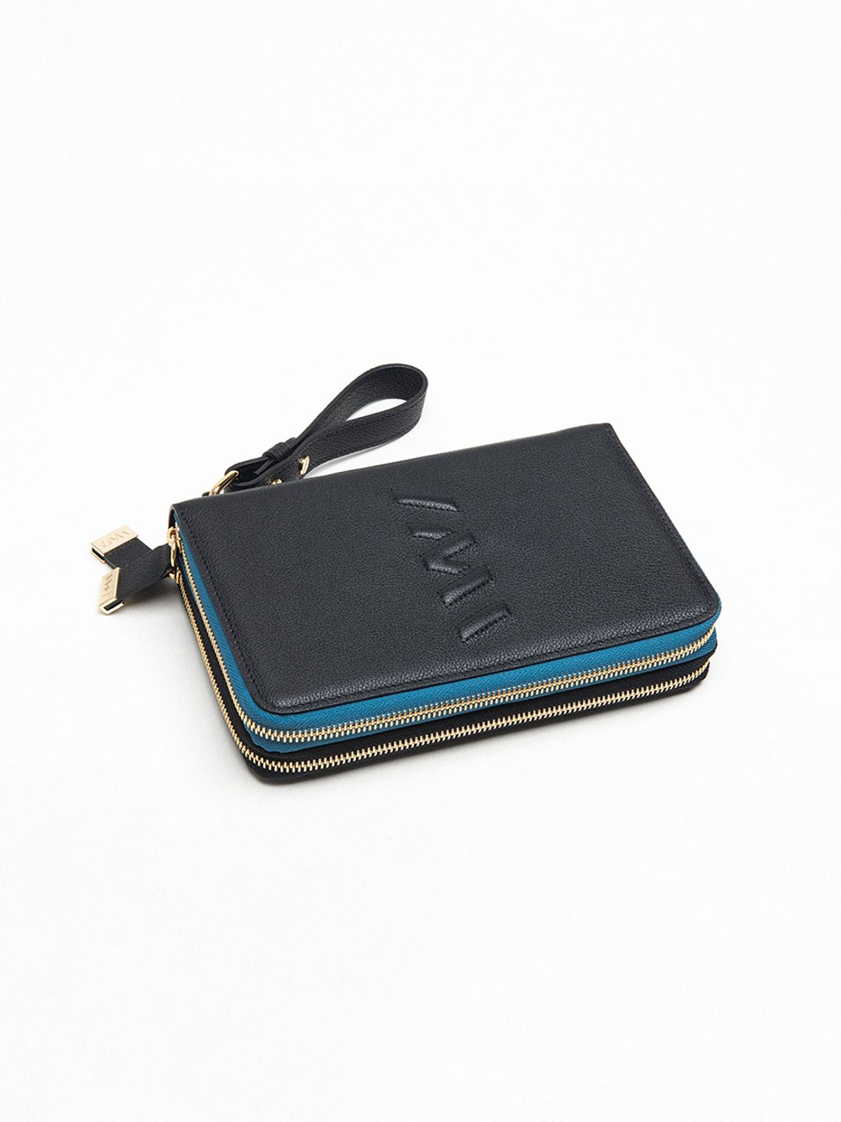 엘더블유엘(LWL) MULTI ZIP LOGO POUCH / BLACK