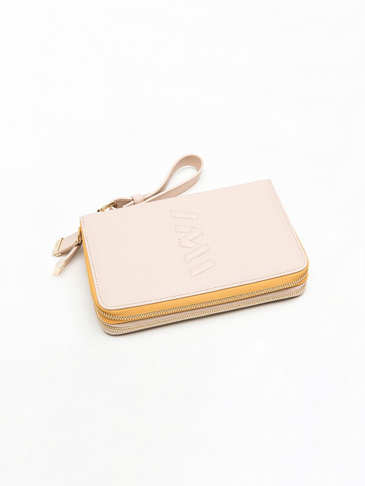 엘더블유엘(LWL) MULTI ZIP LOGO POUCH / CREAM