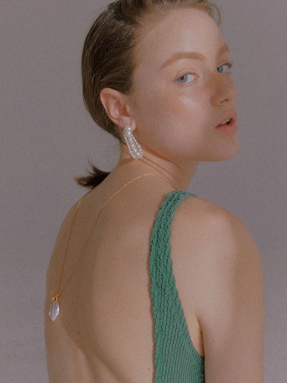 원이너프(ONE ENOUGH) Baroque Pearl Long Necklace