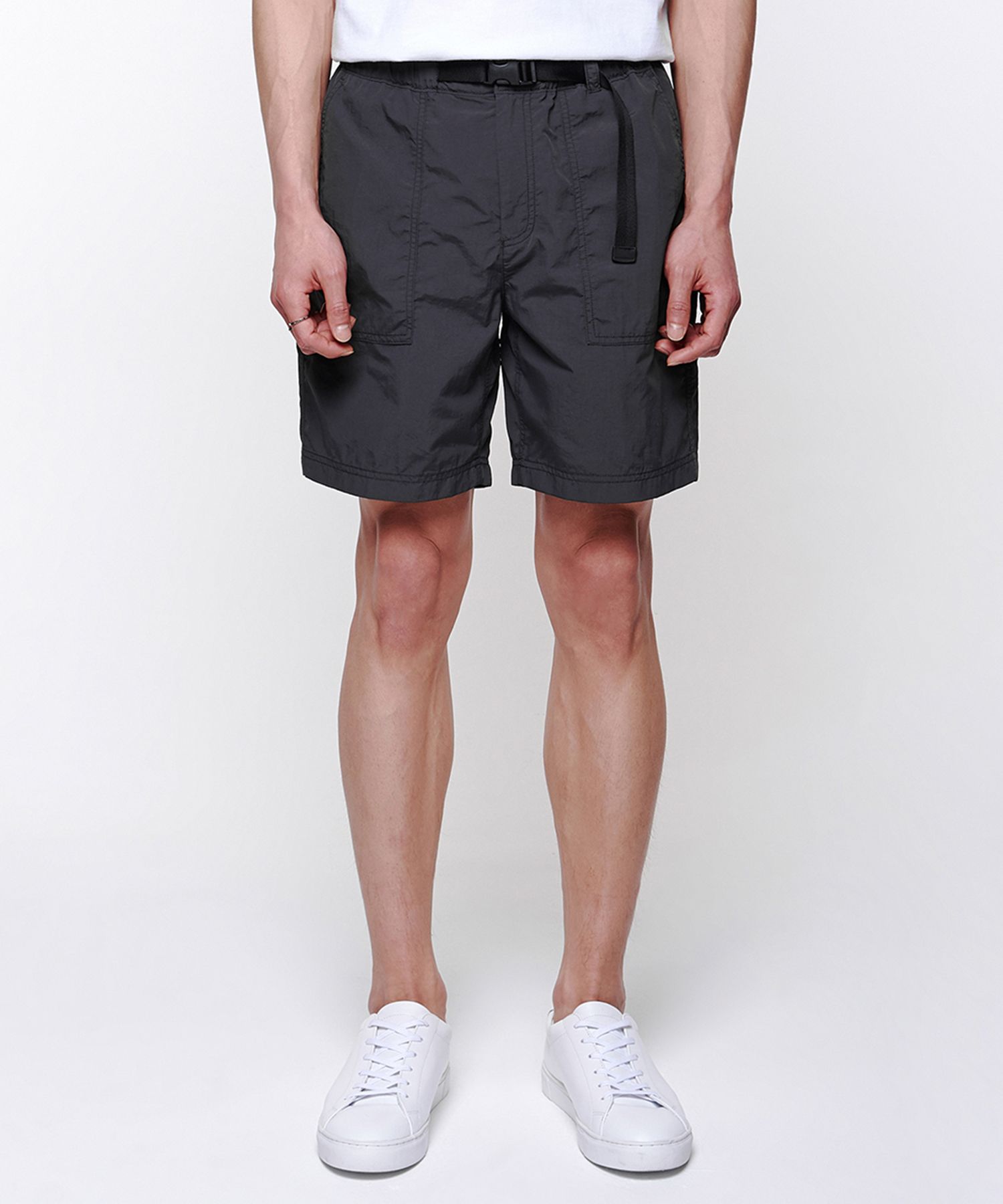 ★MUSINSA STANDARD★ White satin bermuda pants khaki MMEPH31 Shop Pants at MUSINSA