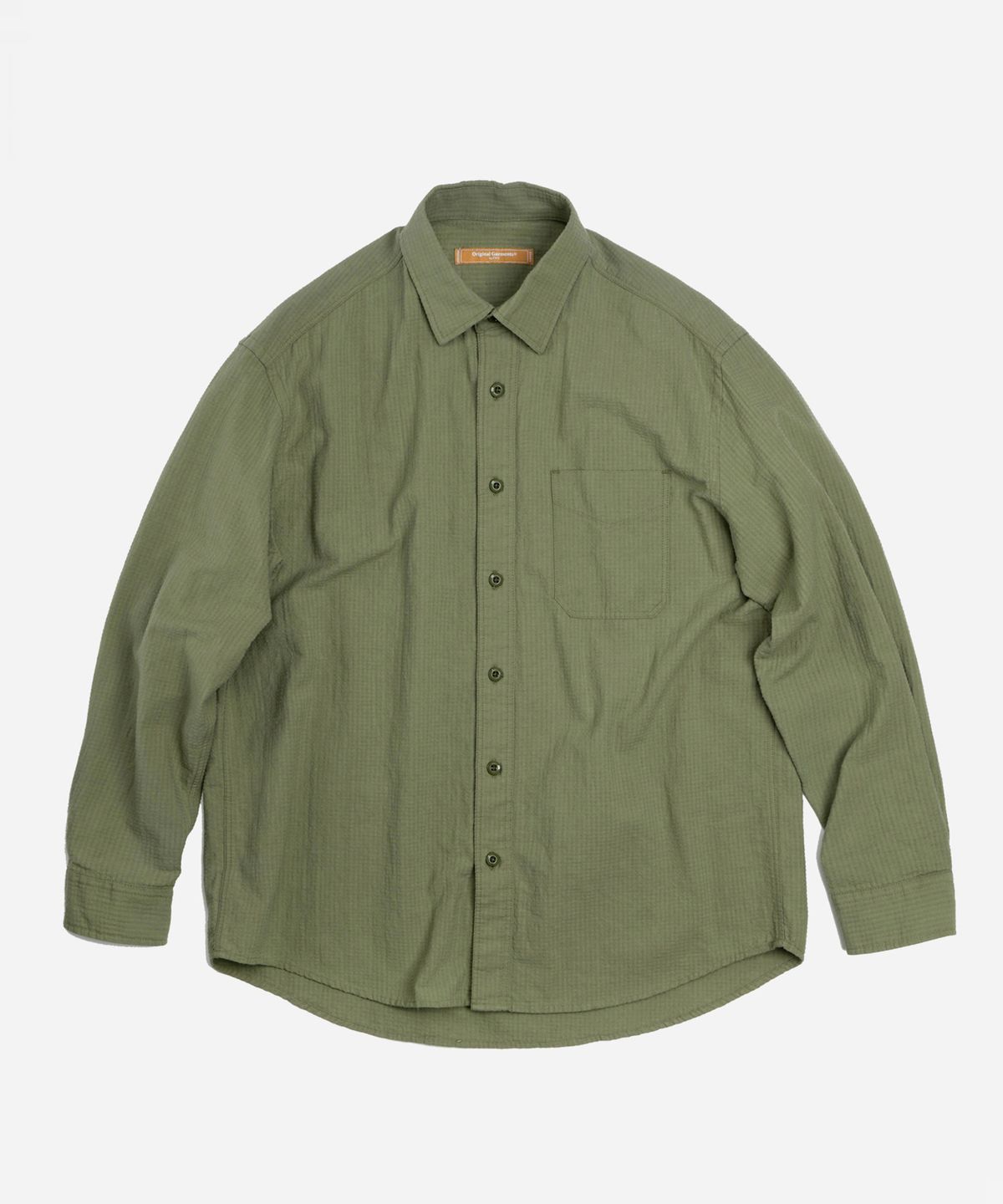 프리즘웍스(FRIZMWORKS) OG DOBBY WEAVE SEERSUCKER SHIRT _ OLIVE