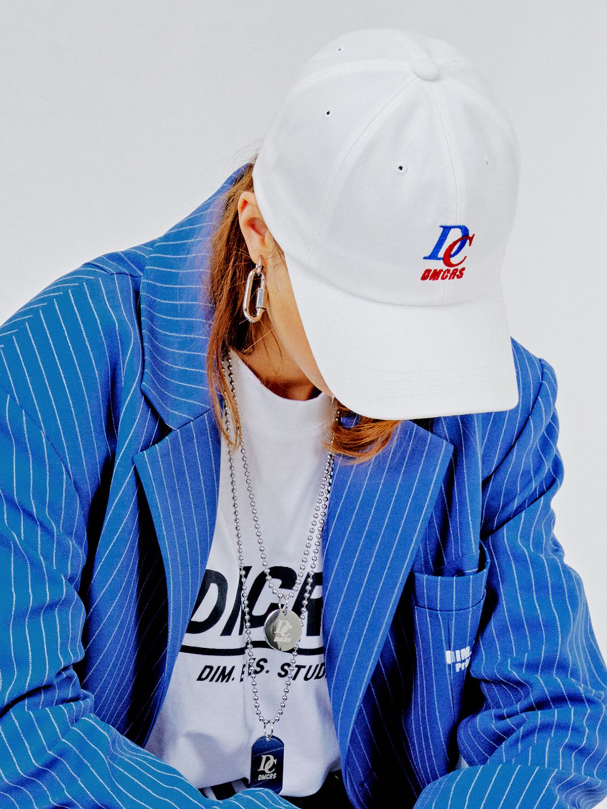 딤에크레스(DIM. E CRES) DMCRS Baseball-Cap_white