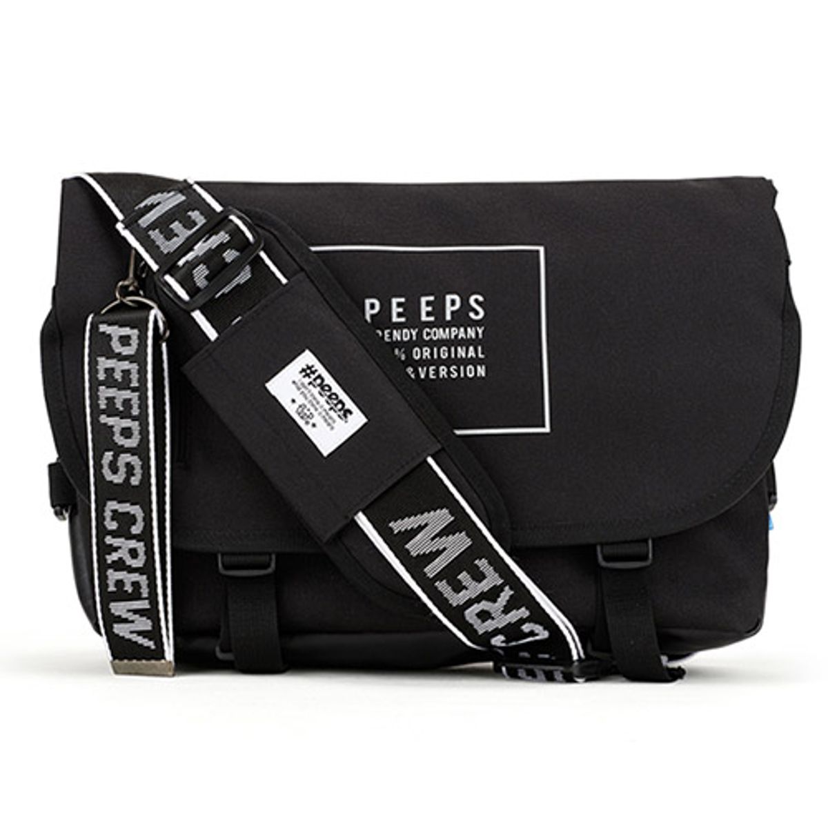 핍스(PEEPS) essential messenger bag_light edit(light_black)