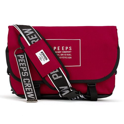 ★2021SS新作★PEEPS★ESSENTIAL MESSENGER BAG VIVID EDIT_3色 MUSINSA | PEEPS essential messenger bag_vivid edit(vivid black)