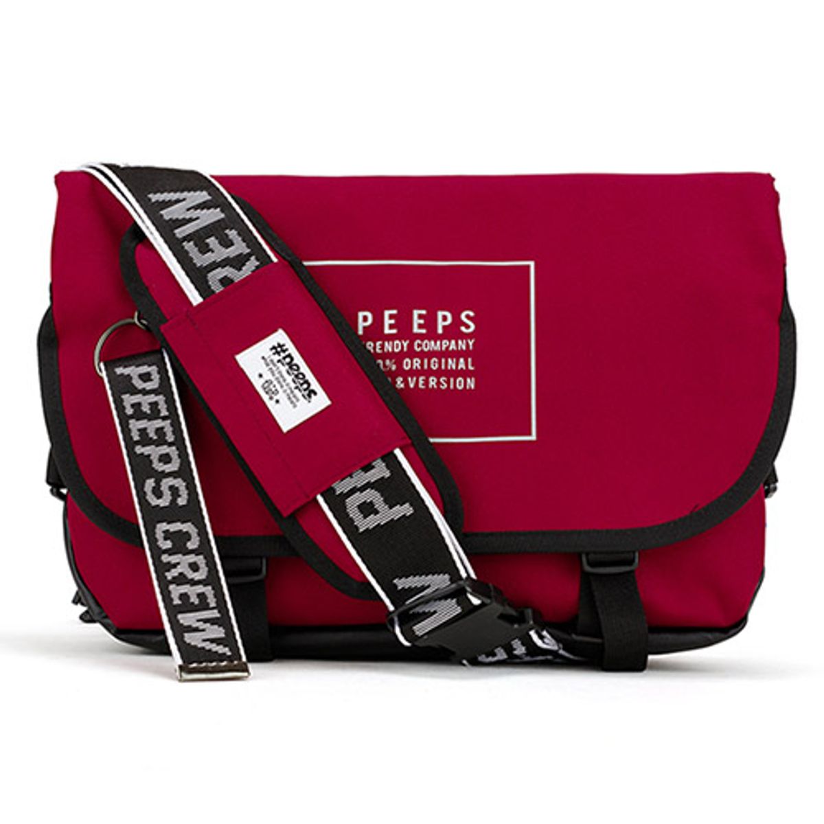 핍스(PEEPS) essential messenger bag_light edit(light_bungundy)