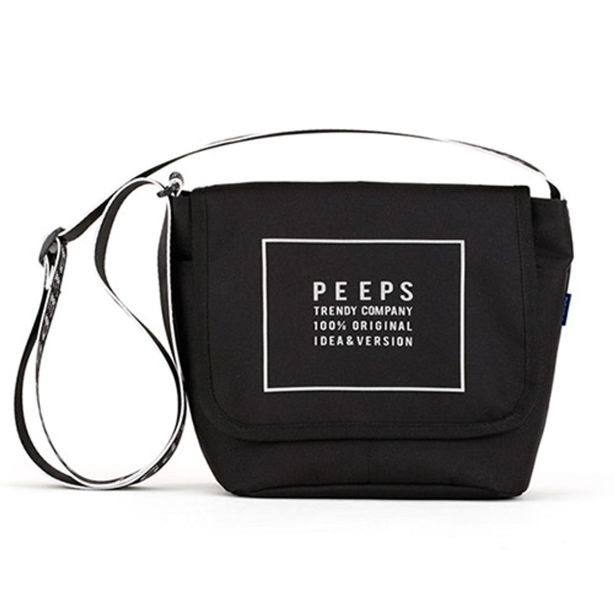 핍스(PEEPS) reflect light mini cross bag(black)